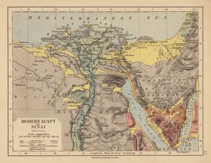 Nykyaikainen Egypti ja Siinai (värilitro) tekijältä English School