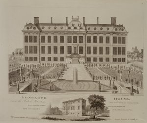 Montague House, nykyinen British Museum, 1813 tekijältä English School
