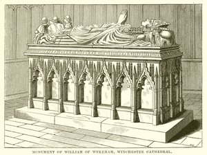 William of Wykehamin muistomerkki, Winchesterin katedraali tekijältä English School