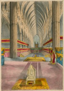 Morgansin dioraaminen näkymä kruunajaisista Westminster Abbeyssa, 28. kesäkuuta 1838, Lontoo tekijältä English School