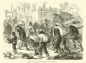 Muutto Pariisiin lähiöistä joulukuussa 1870 tekijältä English School