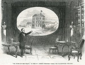 Herra Bunn lavalla, St James -teatterissa - Scene the Blackfriars Theater tekijältä English School