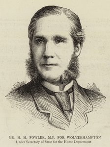 Wolverhamptonin kansanedustaja H. H. Fowler (kaiverrus). tekijältä English School