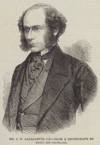herra J W Bazalgette, CE (kaiverrus) tekijältä English School