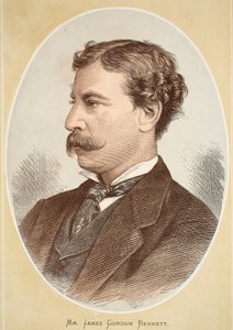 James Gordon Bennett, kuvitus J. Ewing Richien David Livingstonen elämän ja löytöjen kuvapainoksesta, pub. kirjoittanut A. Fullarton & Co., 1876 tekijältä English School