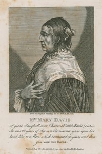 Rouva Mary Davis suuresta Saughallista lähellä Chesteriä, 1668 tekijältä English School