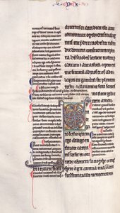 Ms.27, f.132v: Sivu Uuden testamentin glostetusta kopiosta tekijältä English School