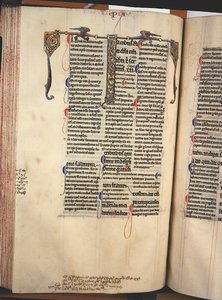Ms.27, f.84v: Sivu Uuden testamentin kiiltokopiosta (vellum) tekijältä English School