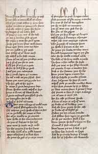 Ms326 f25r, Confessio Amantis, kirjoittanut John Gower (kynä ja muste vellum) tekijältä English School