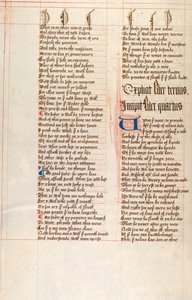 Ms326 f66v, Confessio Amantis, kirjoittanut John Gower (kynä ja muste vellum) tekijältä English School