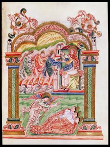 Ms 274 (Y-6) fol.37 The Dream and the Adoration of Magi, from Robert of Jumieges, n. 1016 tekijältä English School