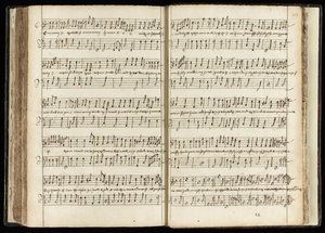 Ms 782 ff.107v-108 "Come away, come away Hecate", musiikkikappale "Macbeth" (muste paperille) tekijältä English School
