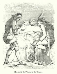 Tornissa olevien ruhtinaiden murha (kaiverrus) tekijältä English School