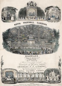 Charles F A Schmidtin musiikkikappale Royal Vauxhall Gardens Quadrillesille