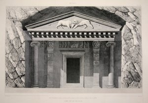Myra - Tomb Cut in the Rock, pubi. 1863 litografia. tekijältä English School