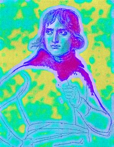 Napoleon Bonaparte, ensimmäinen konsuli, H. O. Arnold-Fosterin kuvitus Englannin historiasta, julkaistu 1897 (digitaalisesti paranneltu kuva) tekijältä English School