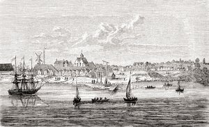 New Amsterdam, 1600-luvun hollantilainen siirtokunta Manhattanin saaren eteläkärjessä, Amerikassa, Ward and Lock
