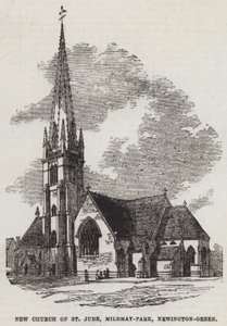 New Church of St Jude, Mildmay-Park, Newington-Green (kaiverrus) tekijältä English School