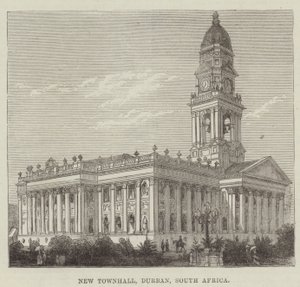 New Townhall, Durban, Etelä-Afrikka (kaiverrus) tekijältä English School