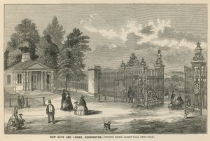 Uusi portti ja majatalo, Kensington, Prince Albert Roadia vastapäätä, Hyde Park tekijältä English School
