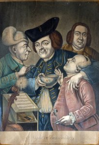 Night Amusements, n. 1770 (käsinvärinen mezzotint) tekijältä English School