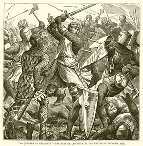 Ei neljännestä pettureille! - Leicesterin jaarli Eveshamin taistelussa, 1265