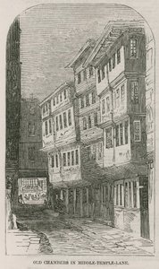 Vanhat kammiot Middle Temple Lane -kadulla tekijältä English School