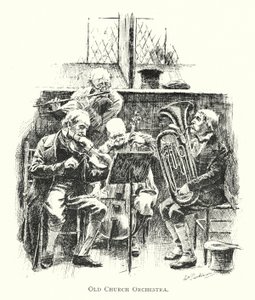 Vanhan kirkon orkesteri (litho) tekijältä English School