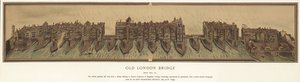 Old London Bridge noin 1600 tekijältä English School