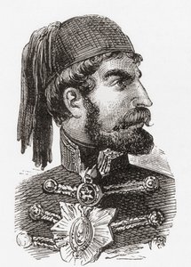 Omar Pasha Latas, Wardin ja Lockin kuvitetusta maailmanhistoriasta, julkaistu noin vuonna 1882. tekijältä English School