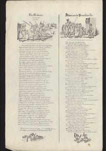 Sivu Leafletistä Glasgow Fairista, julkaistu 23. heinäkuuta 1835 (kaiverrus) tekijältä English School