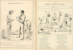 Sivut Delhi Sketchbookista tekijältä English School