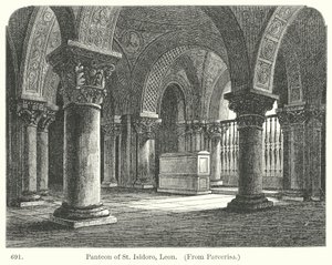 Pyhän Isidoroksen Panteon, León (kaiverrus) tekijältä English School