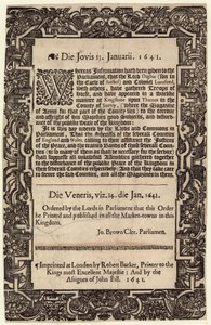 Eduskunnan määräys, 14. tammikuuta 1641 tekijältä English School