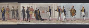 Osa panoraamasta kuningatar Victorian häistä, n. 1840 (käsinvärinen akvatinta) tekijältä English School