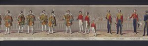 Osa panoraamasta kuningatar Victorian häistä, n. 1840 (käsinvärinen akvatinta) tekijältä English School