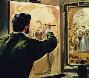 Paul Cezanne opiskeli ja jopa kopioi Rubensin teoksia Louvre-museossa tekijältä English School