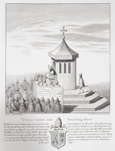 Paavalin risti ja saarnaaminen siellä, 1809 tekijältä English School