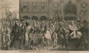Rauha julistettiin Royal Exchangessa vuonna 1748 tekijältä English School