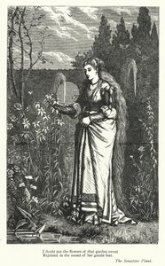 Percy Bysshe Shelley: Shelley Shelley: Kuvitus teokseen The Sensitive Plant (kaiverrus). tekijältä English School