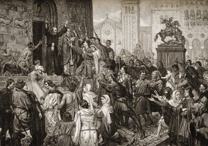 Pietari Erakko (1050-1115) saarnasi ensimmäisen ristiretken aikana vuonna 1095 tekijältä English School