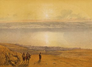 Raamatussa mainitut paikat: Tiberias (chromolitho) tekijältä English School