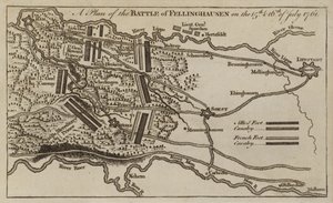Villinghausenin taistelun suunnitelma, Saksa, Seitsemänvuotinen sota, 15.-16.7.1761 tekijältä English School