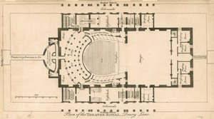 Theatre Royalin suunnitelma, Drury Lane, Lontoo tekijältä English School