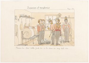 Ole hyvä Sir, tuo pieni haarukka, Sir, on näytettävä sarjassani Sir, n. 1850 tekijältä English School