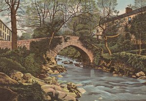 Plymouth: Ivybridge, lähellä Plymouthia (väri litho) tekijältä English School