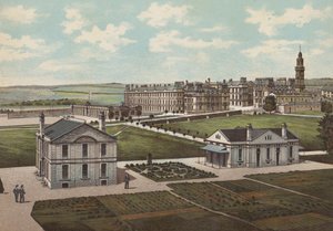 Plymouth: Royal Naval Barracks (väri litho) tekijältä English School