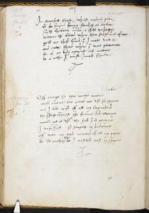 Sir Thomas Wyattin runot, f.54v, noin 1530-39 (muste paperille). tekijältä English School