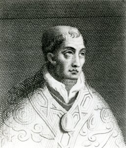 Paavi Johannes VIII (820-82) (kaiverrus) tekijältä English School