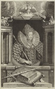 Englannin Elizabeth I:n muotokuva tekijältä English School